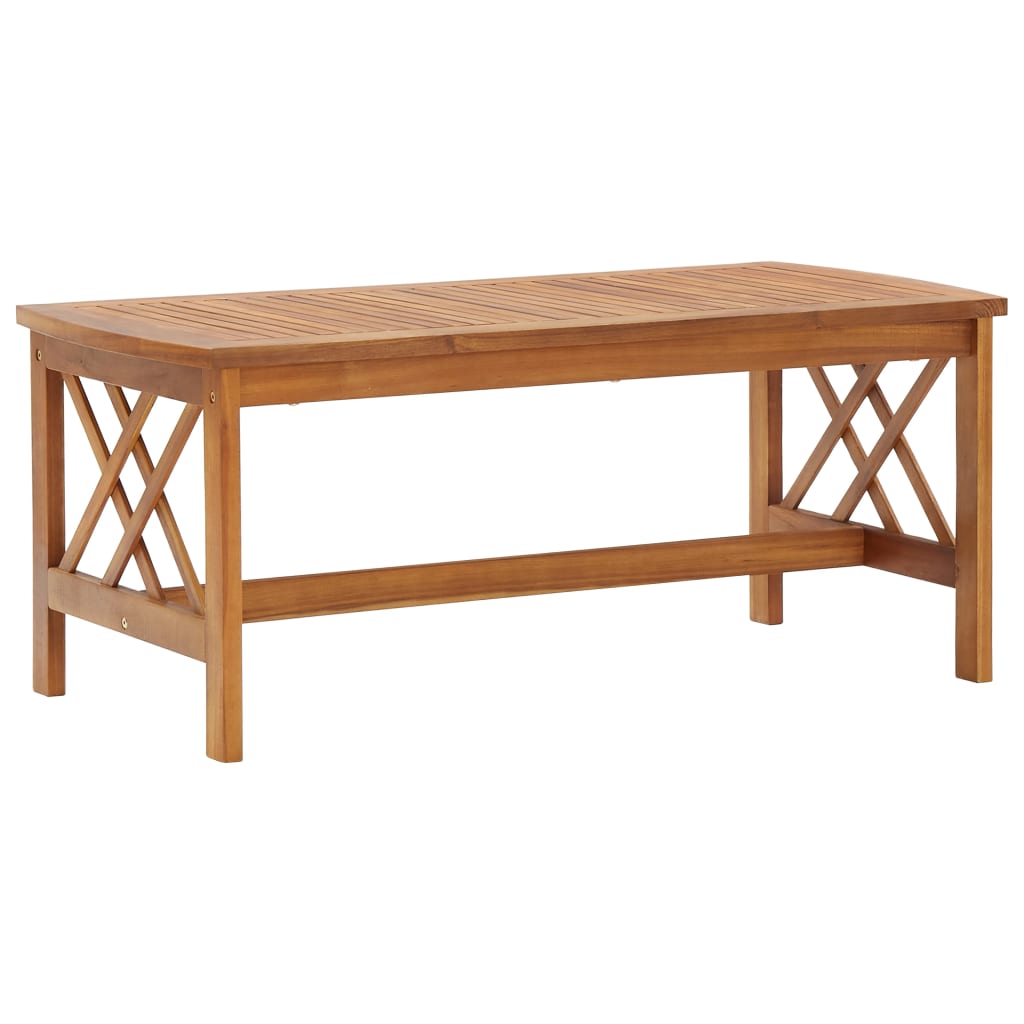 Couchtisch 102x50x43 cm Massivholz Akazie - Pazzar.ch