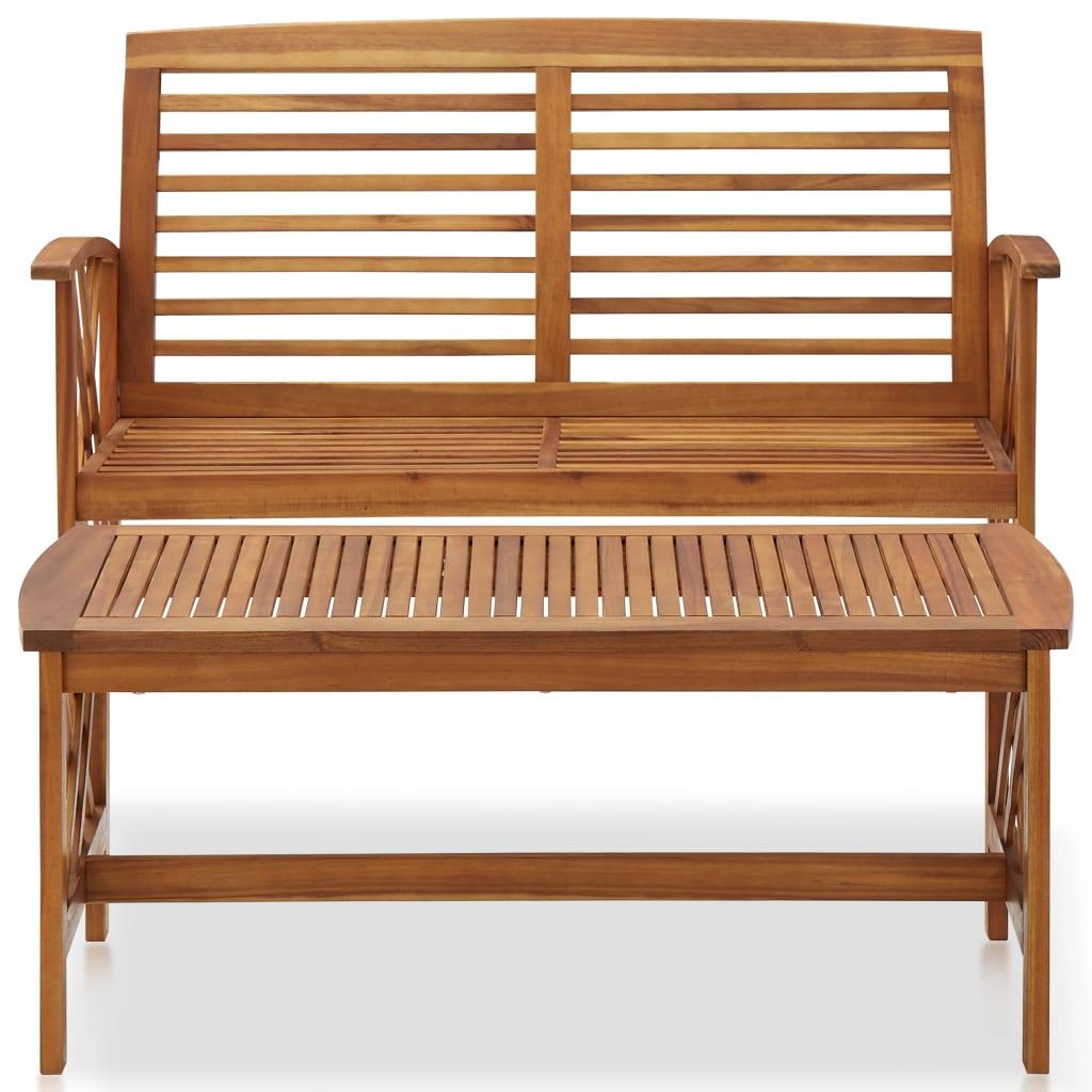 2-tlg. Garten-Lounge-Set Massivholz Akazie - Pazzar.ch