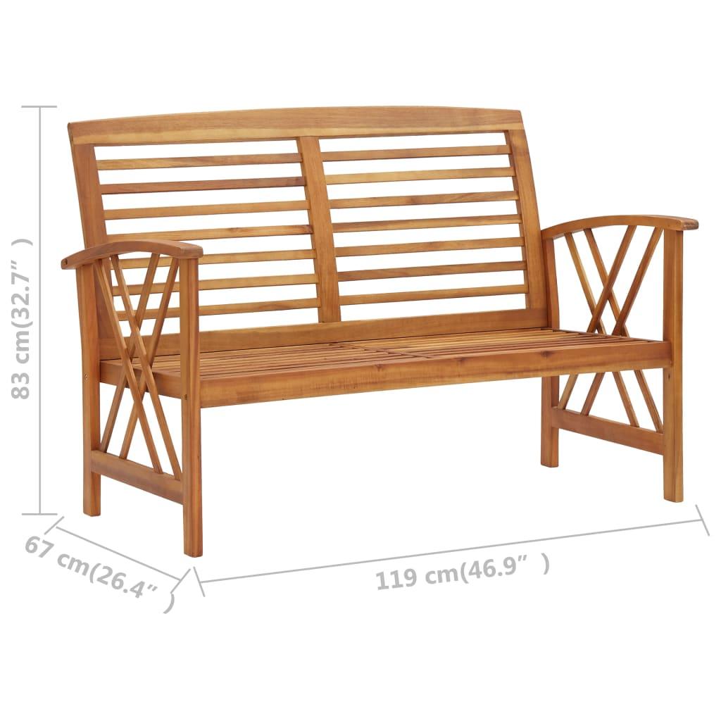 2-tlg. Garten-Lounge-Set Massivholz Akazie - Pazzar.ch
