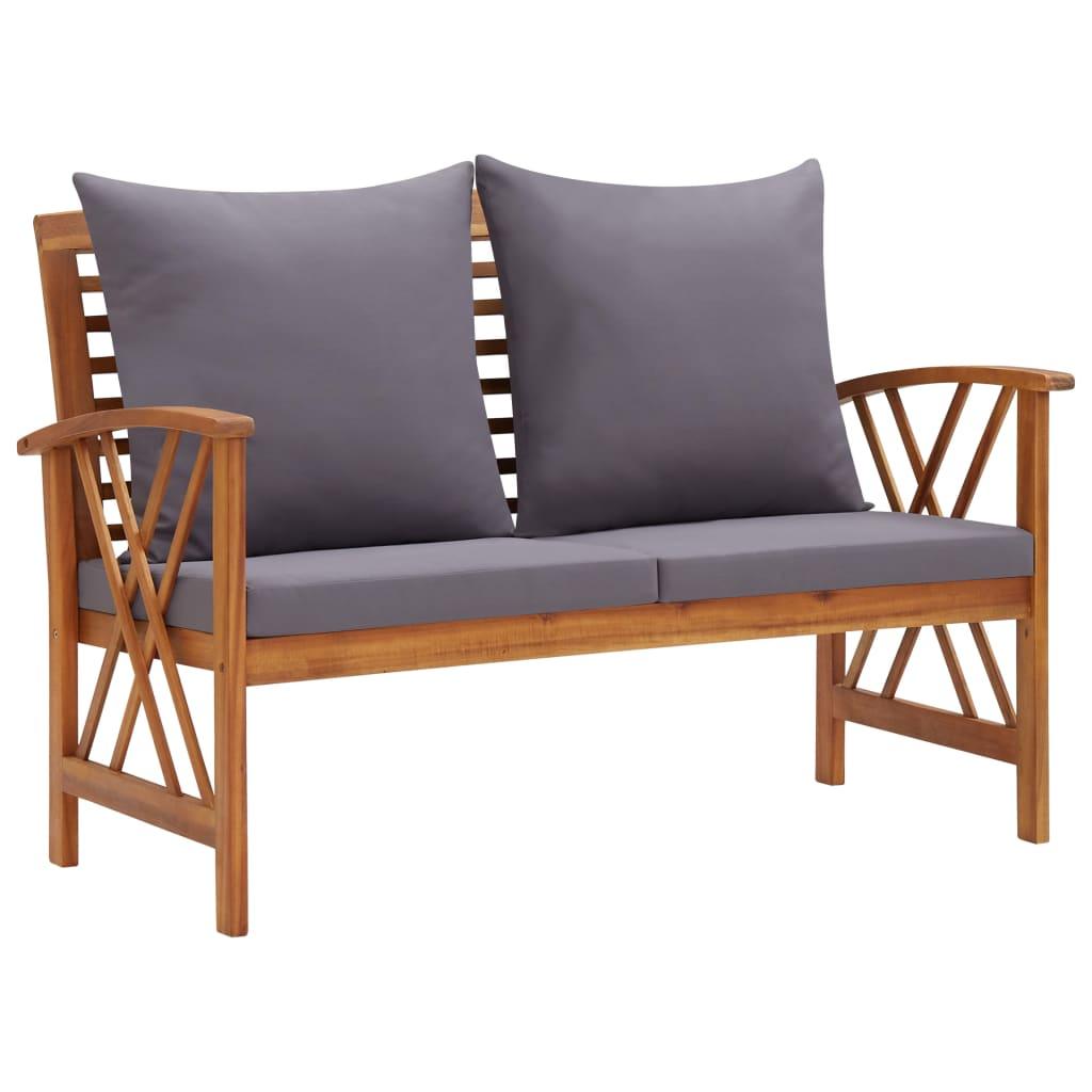 2-tlg. Garten-Lounge-Set mit Auflagen Massivholz Akazie - Pazzar.ch
