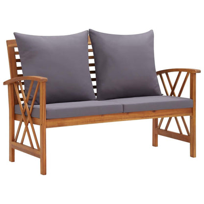 2-tlg. Garten-Lounge-Set mit Auflagen Massivholz Akazie - Pazzar.ch