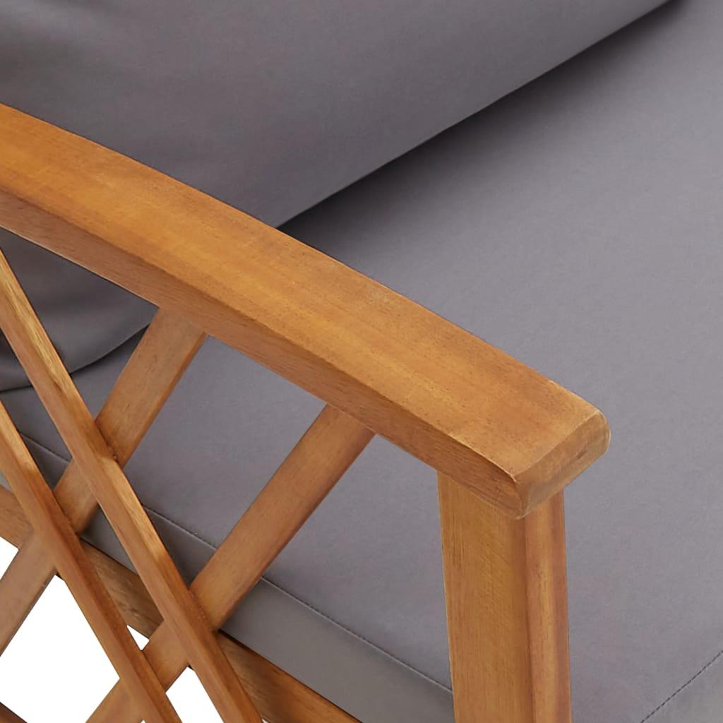 2-tlg. Garten-Lounge-Set mit Auflagen Massivholz Akazie - Pazzar.ch