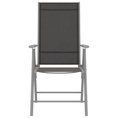 Gartenstühle Klappbar 6 Stk. Textilene Schwarz - Pazzar.ch