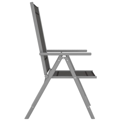 Gartenstühle Klappbar 6 Stk. Textilene Schwarz - Pazzar.ch