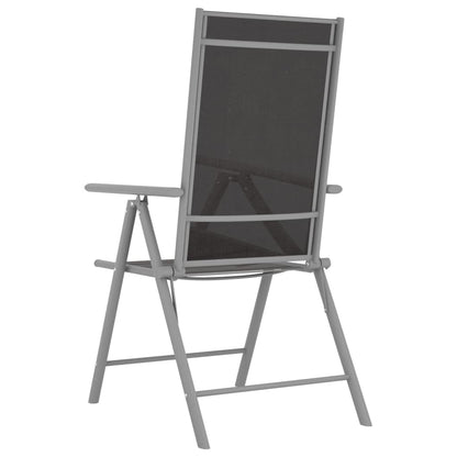 Gartenstühle Klappbar 6 Stk. Textilene Schwarz - Pazzar.ch