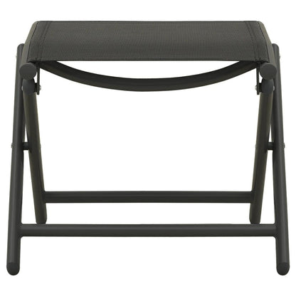 3-tlg. Garten-Lounge-Set Textilene und Aluminium Schwarz - Pazzar.ch