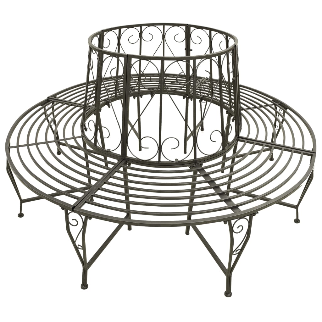 Garten-Baumbank 160 cm Stahl