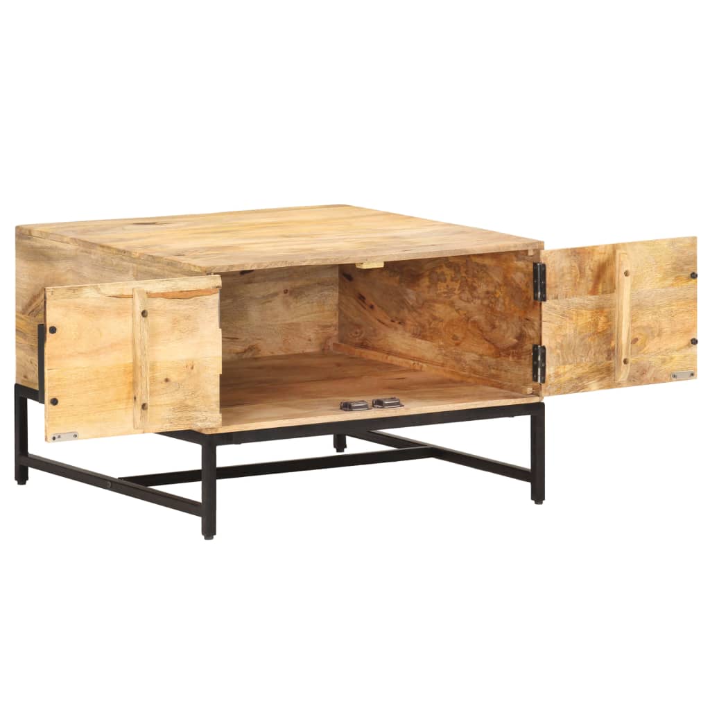 Couchtisch 67x67x45 cm Mango Massivholz - Pazzar.ch