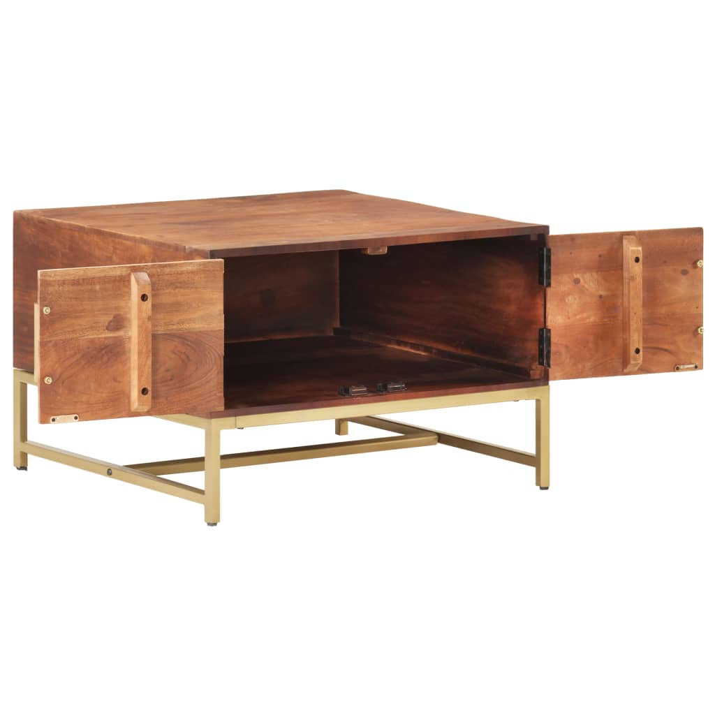 Couchtisch Honigbraun 67x67x45 cm Akazie Massivholz - Pazzar.ch