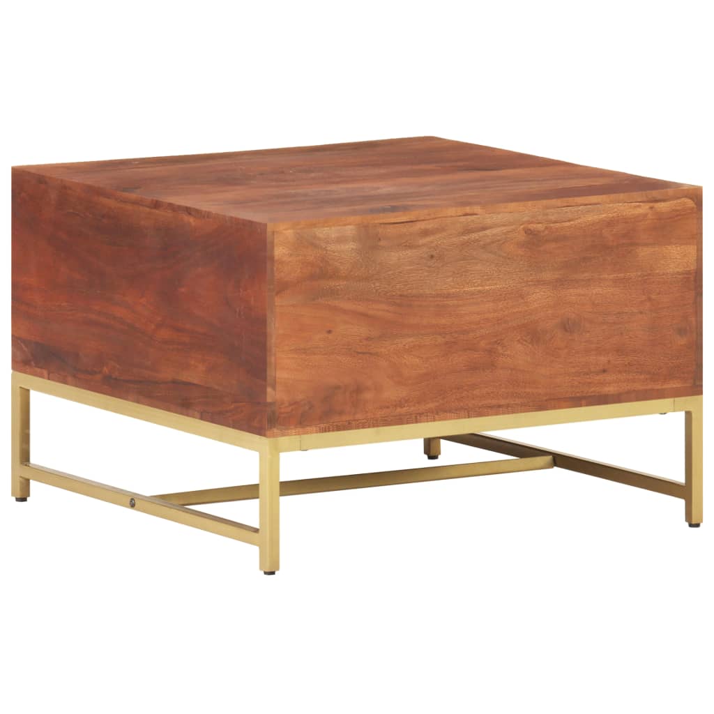 Couchtisch Honigbraun 67x67x45 cm Akazie Massivholz - Pazzar.ch