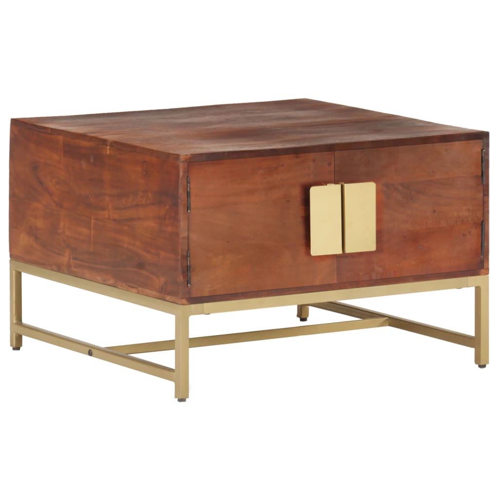 Couchtisch Honigbraun 67x67x45 cm Akazie Massivholz - Pazzar.ch