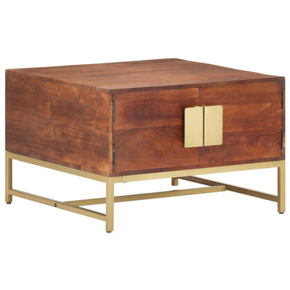 Couchtisch Honigbraun 67x67x45 cm Akazie Massivholz - Pazzar.ch