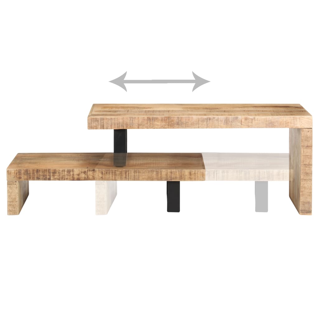 2-tlg. Couchtisch-Set Massivholz Mango - Pazzar.ch