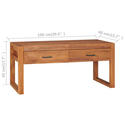 TV-Schrank 100x40x45 cm Teakholz - Pazzar.ch