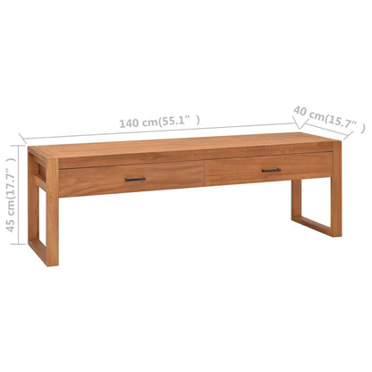 TV-Schrank 140x40x45 cm Teakholz - Pazzar.ch