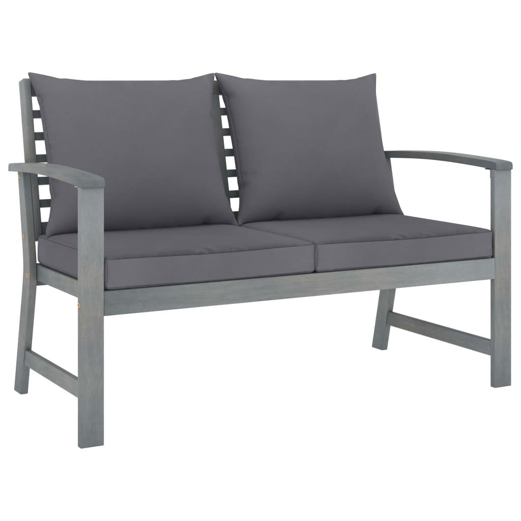 4-tlg. Garten-Lounge-Set mit Auflagen Massivholz Akazie - Pazzar.ch