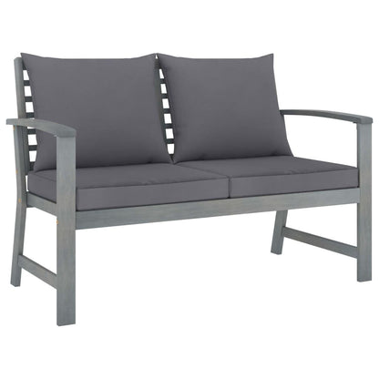 4-tlg. Garten-Lounge-Set mit Auflagen Massivholz Akazie - Pazzar.ch
