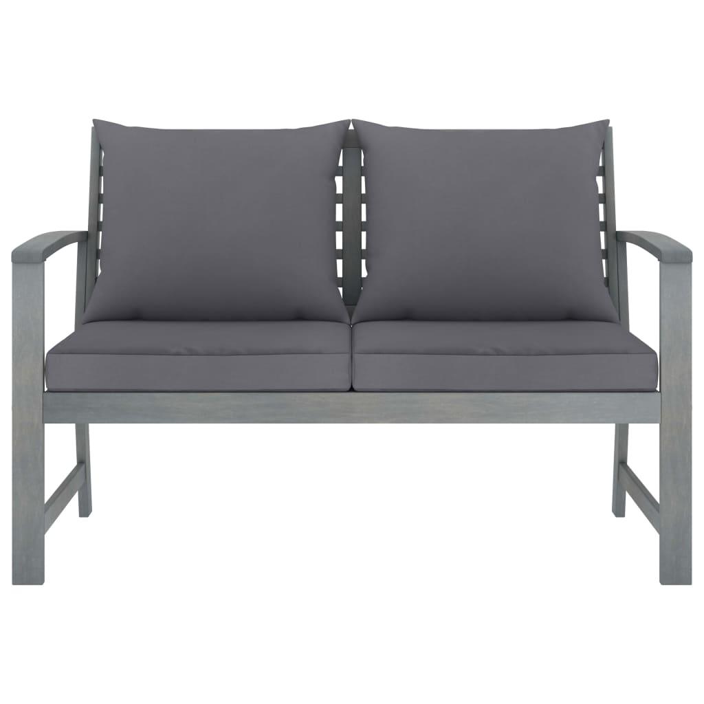 4-tlg. Garten-Lounge-Set mit Auflagen Massivholz Akazie - Pazzar.ch