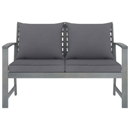 4-tlg. Garten-Lounge-Set mit Auflagen Massivholz Akazie - Pazzar.ch