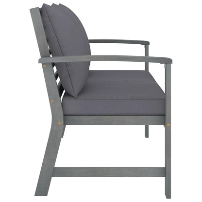 4-tlg. Garten-Lounge-Set mit Auflagen Massivholz Akazie - Pazzar.ch