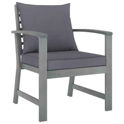4-tlg. Garten-Lounge-Set mit Auflagen Massivholz Akazie - Pazzar.ch