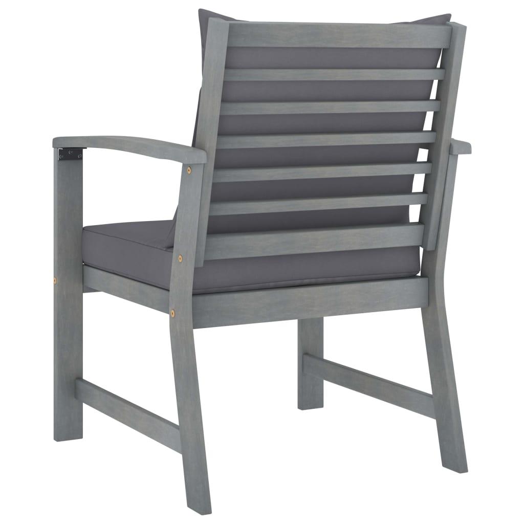 4-tlg. Garten-Lounge-Set mit Auflagen Massivholz Akazie - Pazzar.ch