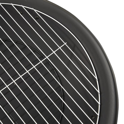 2-in-1 Feuerstelle und Grill mit Schürhaken 56x56x49 cm Stahl - Pazzar.ch