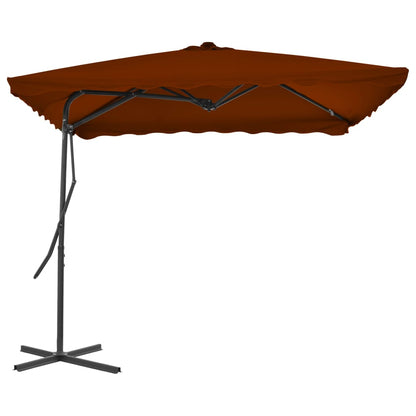 Sonnenschirm mit Stahlmast Terracotta-Rot 250x250x230 cm - Pazzar.ch
