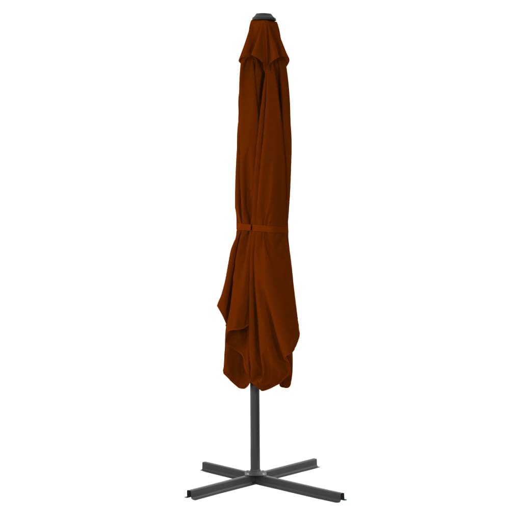 Sonnenschirm mit Stahlmast Terracotta-Rot 250x250x230 cm - Pazzar.ch