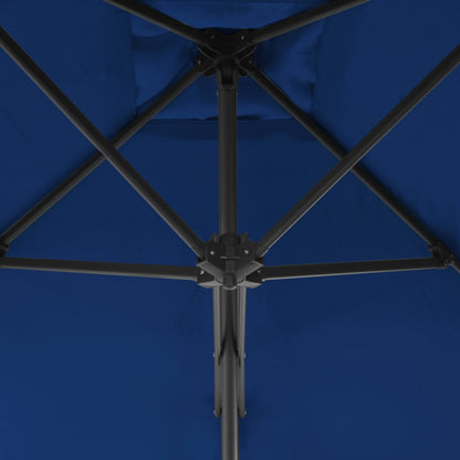 Sonnenschirm mit Stahlmast Blau 250x250x230 cm - Pazzar.ch