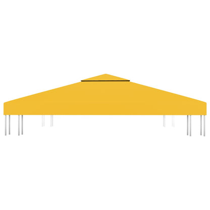 Pavillon-Dachplane mit Kaminabzug 310 g/m² 3x3 m Gelb - Pazzar.ch