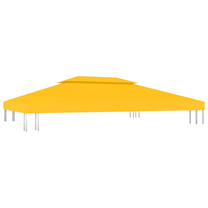 Pavillon-Dachplane mit Kaminabzug 310 g/m² 4x3 m Gelb - Pazzar.ch