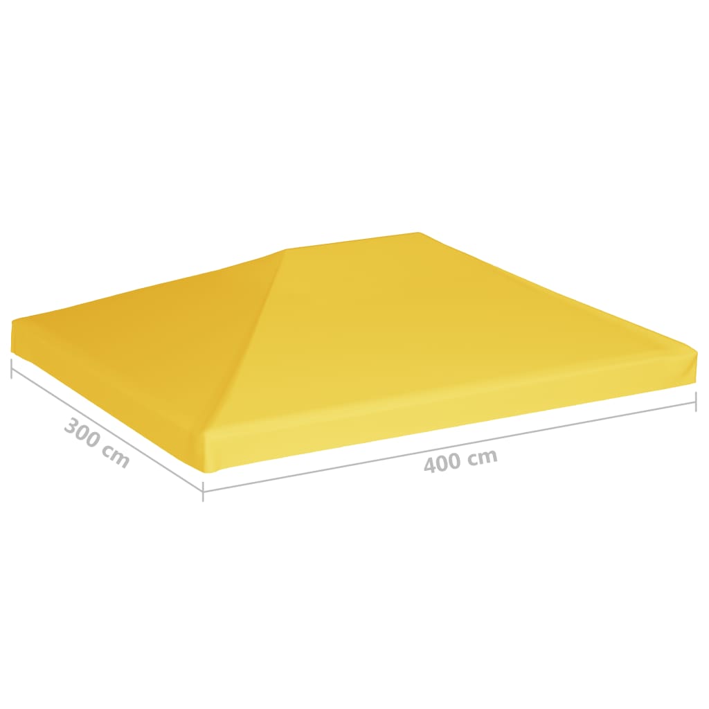 Pavillondach 270 g/m² 4x3 m Gelb - Pazzar.ch