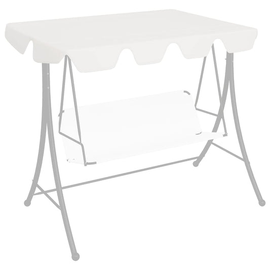 Ersatzdach für Hollywoodschaukel Weiß 150/130x105/70 cm - Pazzar.ch