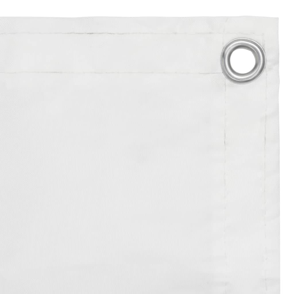 Balkon-Sichtschutz Weiß 90x300 cm Oxford-Gewebe