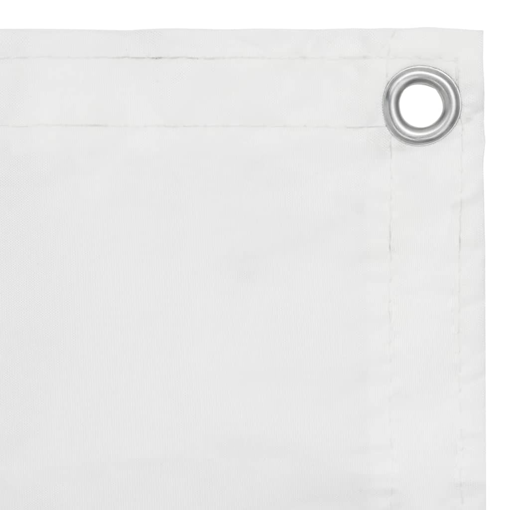 Balkon-Sichtschutz Weiß 120x300 cm Oxford-Gewebe - Pazzar.ch