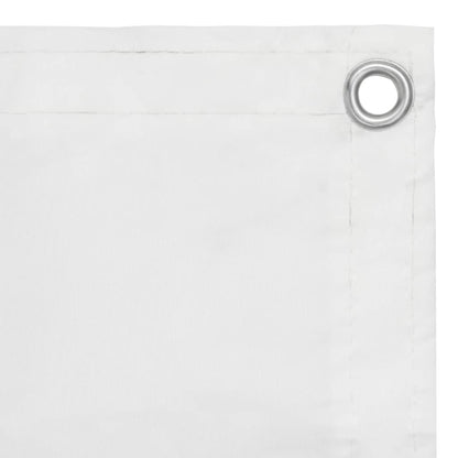 Balkon-Sichtschutz Weiß 120x300 cm Oxford-Gewebe - Pazzar.ch