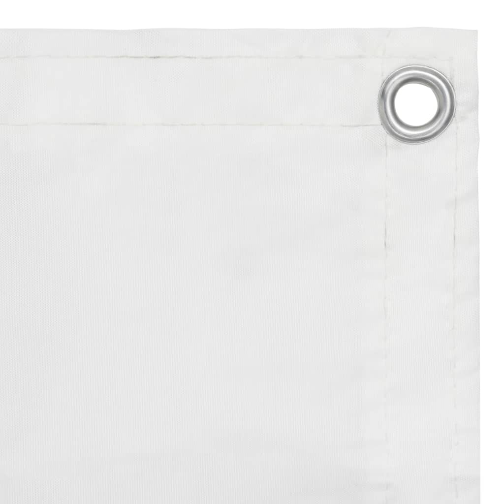 Balkon-Sichtschutz Weiß 120x400 cm Oxford-Gewebe - Pazzar.ch