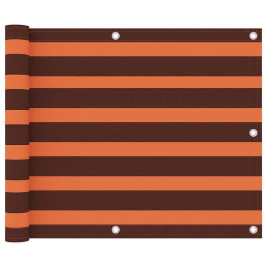 Balkon-Sichtschutz Orange und Braun 75x300 cm Oxford-Gewebe - Pazzar.ch