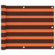 Balkon-Sichtschutz Orange und Braun 75x400 cm Oxford-Gewebe