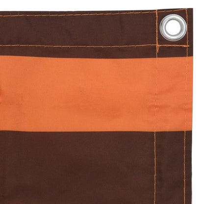 Balkon-Sichtschutz Orange und Braun 75x400 cm Oxford-Gewebe - Pazzar.ch