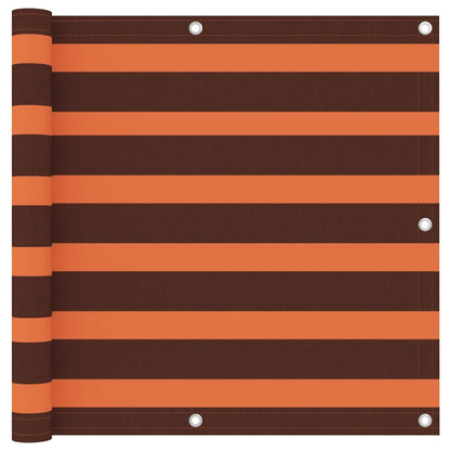 Balkon-Sichtschutz Orange und Braun 90x300 cm Oxford-Gewebe - Pazzar.ch