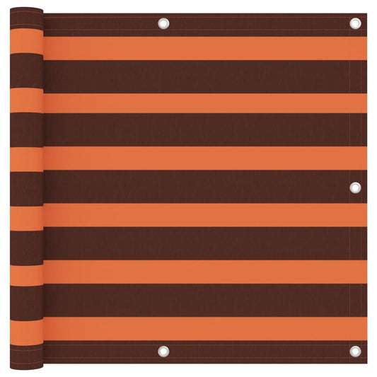 Balkon-Sichtschutz Orange und Braun 90x300 cm Oxford-Gewebe - Pazzar.ch
