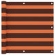 Balkon-Sichtschutz Orange und Braun 90x300 cm Oxford-Gewebe