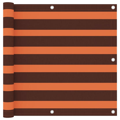 Balkon-Sichtschutz Orange und Braun 90x400 cm Oxford-Gewebe - Pazzar.ch