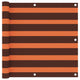 Balkon-Sichtschutz Orange und Braun 90x500 cm Oxford-Gewebe