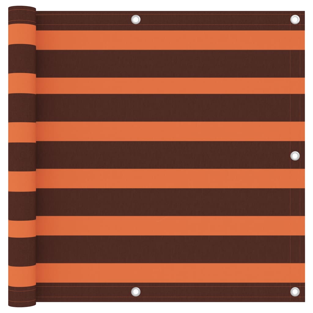 Balkon-Sichtschutz Orange und Braun 90x600 cm Oxford-Gewebe - Pazzar.ch