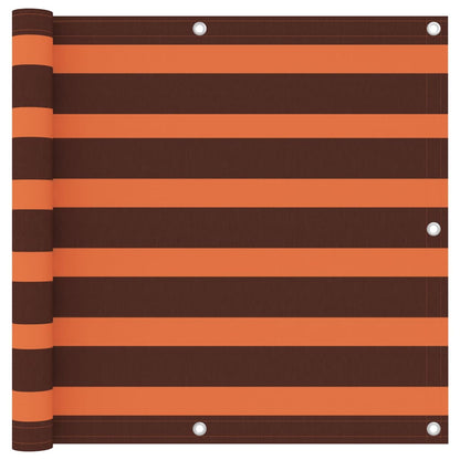 Balkon-Sichtschutz Orange und Braun 90x600 cm Oxford-Gewebe - Pazzar.ch