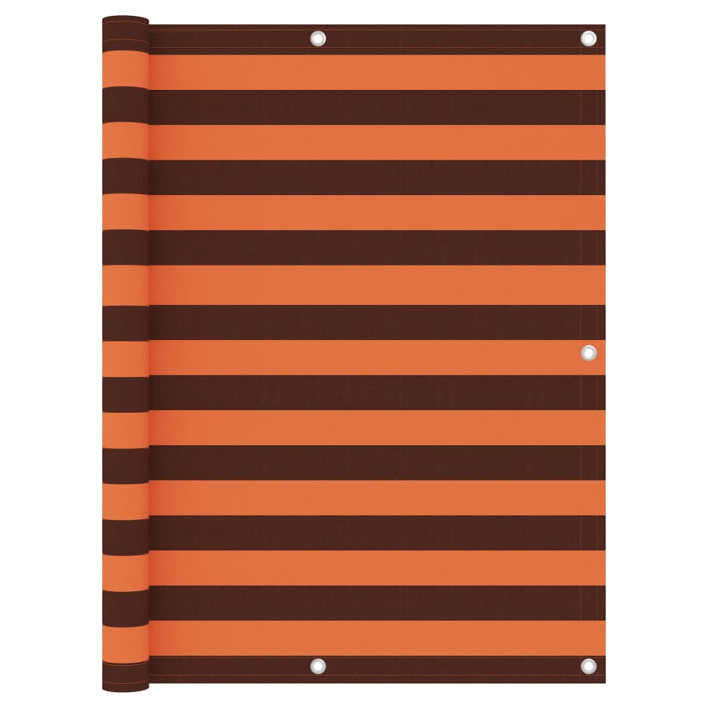 Balkon-Sichtschutz Orange und Braun 120x300 cm Oxford-Gewebe - Pazzar.ch