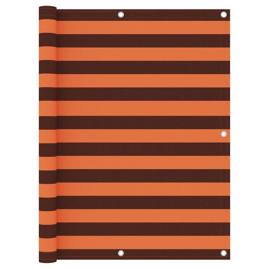 Balkon-Sichtschutz Orange und Braun 120x300 cm Oxford-Gewebe - Pazzar.ch